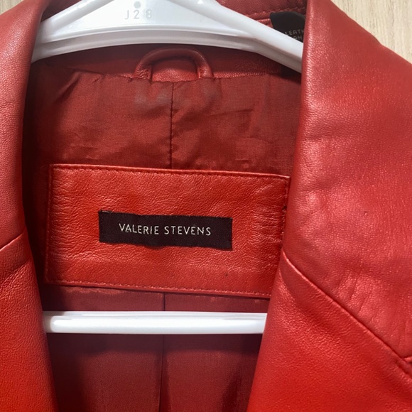 Valerie Stevens Size XL Red Women’s Leather Jacket - Picture 2 of 12